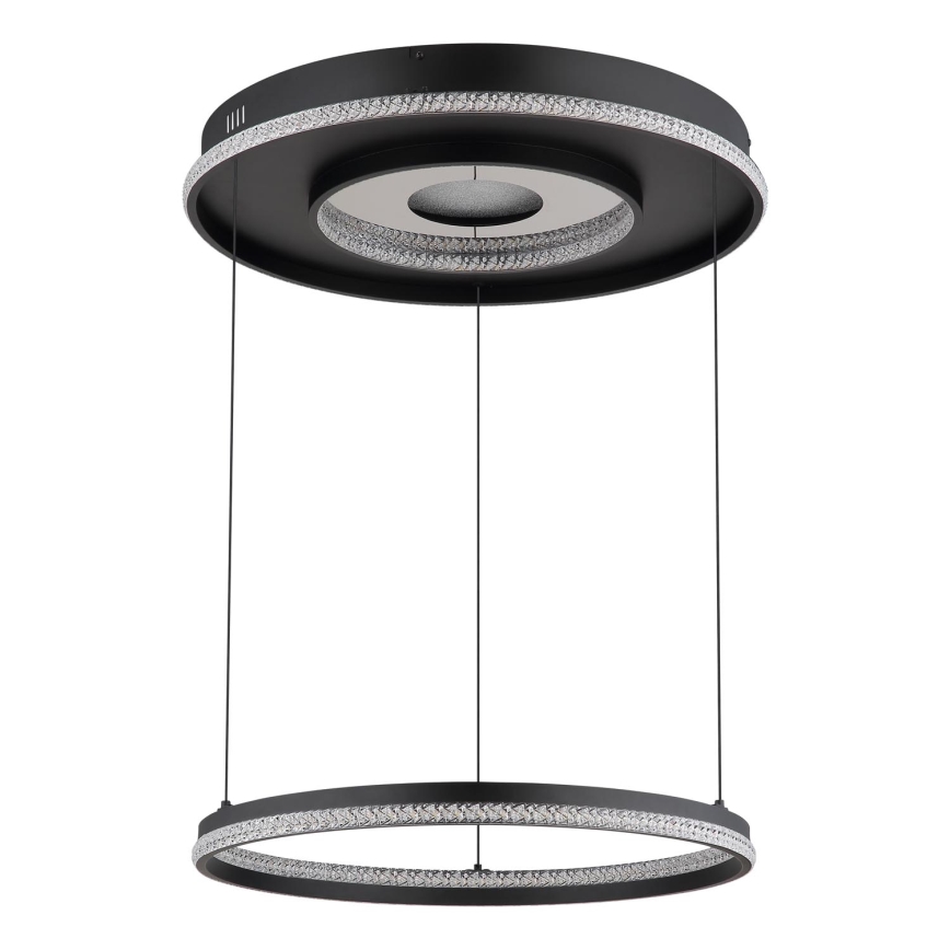Globo - LED zatemnitvena viseča svetilka na vrvici LED/54W/230V 2700-6500K premer 60 cm črna + daljinski upravljalnik