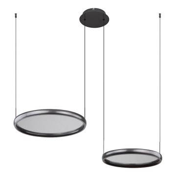 Globo - LED Zatemnitveni lestenec na vrvici LED/50W/230V 2700-6000K črna + Daljinski upravljalnik