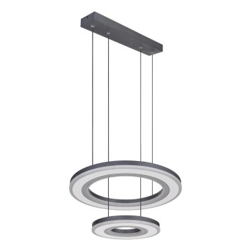 Globo - LED Zatemnitveni lestenec na vrvici LED/50W/230V 2700-6000K pr. 50 cm črna + Daljinski upravljalnik