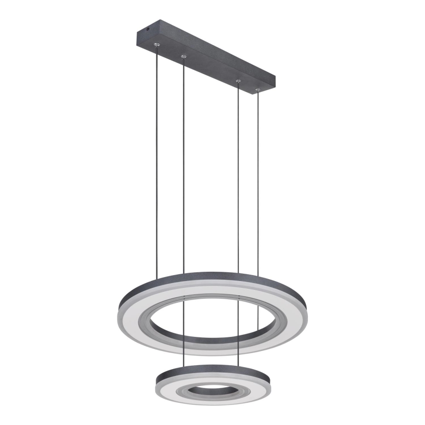 Globo - LED Zatemnitveni lestenec na vrvici LED/50W/230V 2700-6000K pr. 50 cm črna + Daljinski upravljalnik