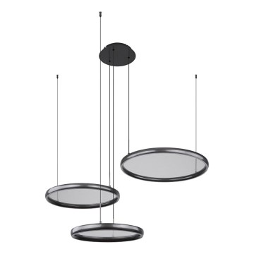 Globo - LED Zatemnitveni lestenec na vrvici LED/55W/230V 2700-6000K črna + Daljinski upravljalnik
