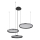 Globo - LED Zatemnitveni lestenec na vrvici LED/55W/230V 2700-6000K črna + Daljinski upravljalnik