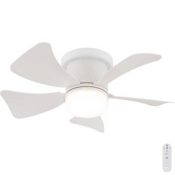 Globo - LED Zatemnitveni stropni ventilator LED/10W/230V 3000-6500K bela + Daljinski upravljalnik