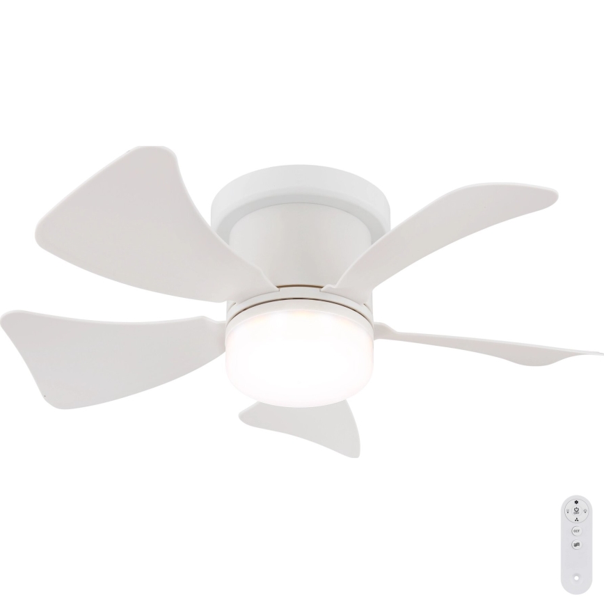 Globo - LED Zatemnitveni stropni ventilator LED/10W/230V 3000-6500K bela + Daljinski upravljalnik