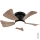 Globo - LED Zatemnitveni stropni ventilator LED/10W/230V 3000-6500K rjava + Daljinski upravljalnik