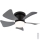 Globo - LED Zatemnitveni stropni ventilator LED/10W/230V 3000-6500K siva + Daljinski upravljalnik