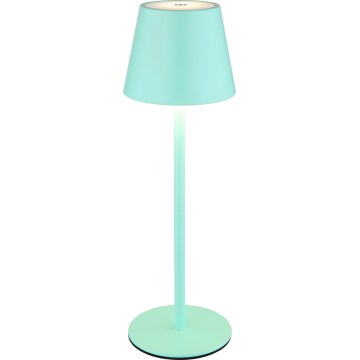Globo - LED zatemnjevalna, na dotik upravljana, polnilna zunanja namizna svetilka 3v1 LED/3W/5V 3000/4000/5000K IP54 1800 mAh mentolno zelena