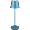 Globo - LED zatemnjevalna polnilna zunanja namizna svetilka s upravljanjem na dotik 3 v 1 LED/3W/5V 3000/4000/5000K IP54 1800 mAh modra