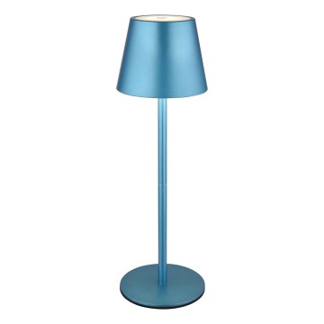 Globo - LED zatemnjevalna polnilna zunanja namizna svetilka s upravljanjem na dotik 3 v 1 LED/3W/5V 3000/4000/5000K IP54 1800 mAh modra