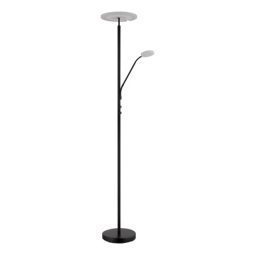 Globo - LED zatemnjevalna stoječa svetilka LED/28W/230V + LED/5W 3000K črna