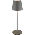 Globo - LED zatemnjevalna zunanja namizna svetilka na dotik, polnilna, 3 v 1, LED/3W/5V, 3000/4000/5000K, IP54, 1800 mAh, siva
