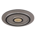 Globo - LED zatemnjiva stropna svetilka LED/40W/230V 3000-6500K premer 45 cm črna + daljinski upravljalnik