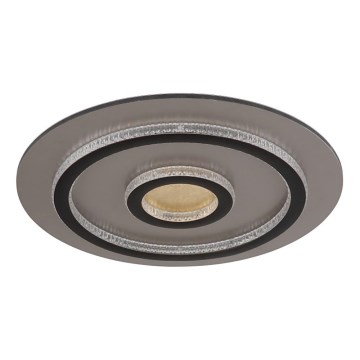 Globo - LED zatemnjiva stropna svetilka LED/40W/230V 3000-6500K premer 45 cm črna + daljinski upravljalnik