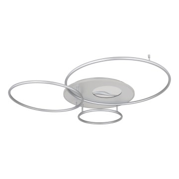 Globo - LED zatemnjiva stropna svetilka LED/70W/230V 2700-6500K Wi-Fi Tuya mat krom + daljinski upravljalnik