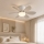 Globo - LED zatemnljiv stropni ventilator LED/5W/230V 2700-6500K bež + daljinski upravljalnik