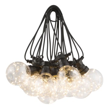 Globo - LED Zunanja dekorativna veriga 10xLED/0,27W/230V 7,5 m IP44 črna