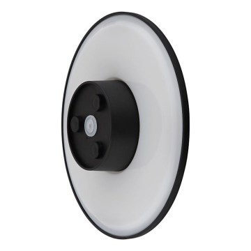 Globo - LED Zunanja stenska svetilka LED/15W/230V 3000/4000/6000K pr. 25,2 cm IP44 črna