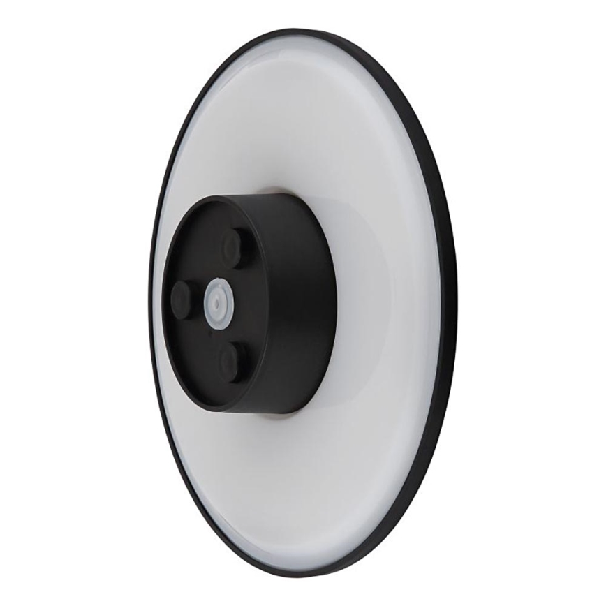 Globo - LED Zunanja stenska svetilka LED/15W/230V 3000/4000/6000K pr. 25,2 cm IP44 črna