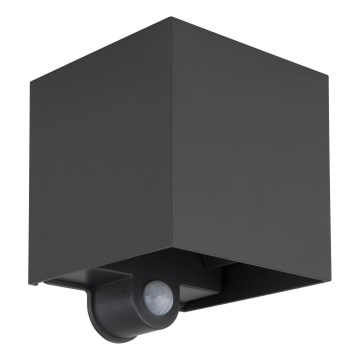 Globo - LED zunanje stensko svetilo s senzorjem 2xLED/3W/230V IP54