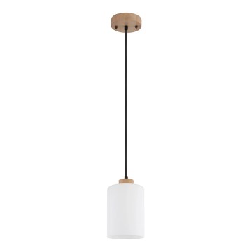 Globo - Lestenec na kablu 1xE27/60W/230V hrast/bela