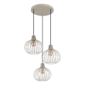 Globo - Lestenec na kablu 3xE27/40W/230V bež