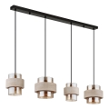 Globo - Lestenec na kablu 4xE27/40W/230V travertin