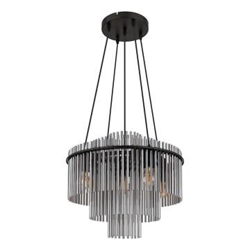 Globo - Lestenec na kablu 5xE27/60W/230V črn
