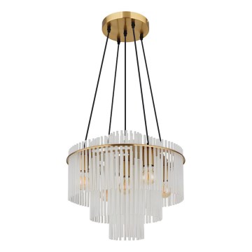 Globo - lestenec na kablu 5xE27/60W/230V zlate barve