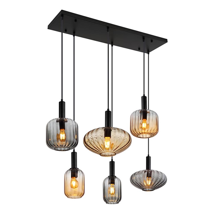 Globo - Lestenec na kablu 6xE27/60W/230V