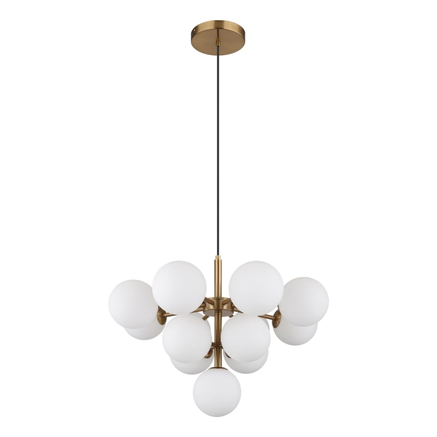 Globo - Lestenec na vrvici 13xG9/5W/230V pr. 56 cm zlata