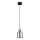 Globo - Lestenec na vrvici 1xE27/25W/230V črna pr. 12 cm