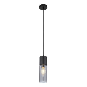 Globo - Lestenec na vrvici 1xE27/25W/230V pr. 10,5 cm črna