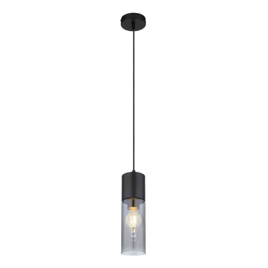 Globo - Lestenec na vrvici 1xE27/25W/230V pr. 10,5 cm črna