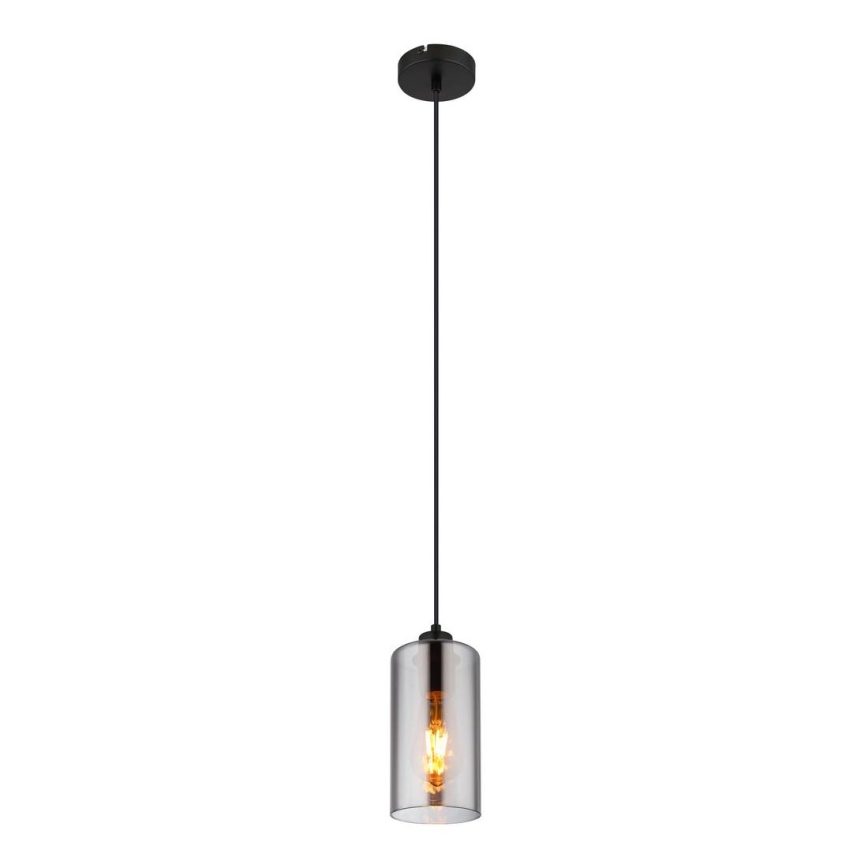 Globo - Lestenec na vrvici 1xE27/25W/230V pr. 11 cm črna
