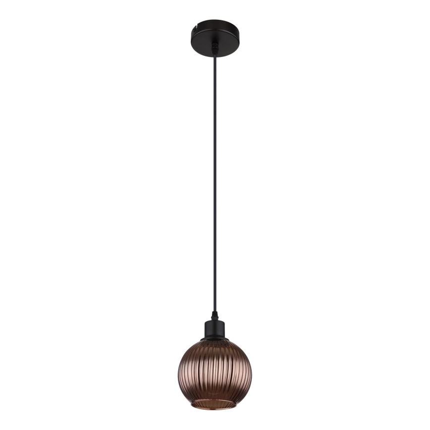 Globo - Lestenec na vrvici 1xE27/25W/230V pr. 15 cm baker