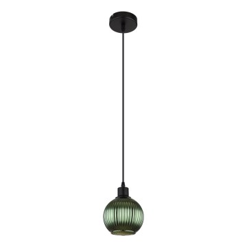 Globo - Lestenec na vrvici 1xE27/25W/230V pr. 15 cm zelena