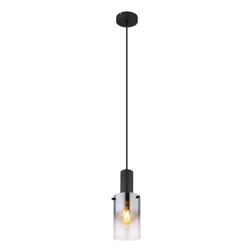Globo - Lestenec na vrvici 1xE27/40W/230V pr. 12,5 cm črna