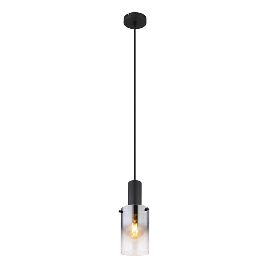 Globo - Lestenec na vrvici 1xE27/40W/230V pr. 12,5 cm črna