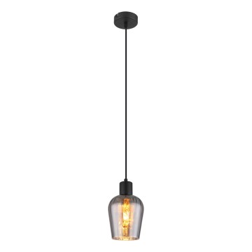 Globo - Lestenec na vrvici 1xE27/40W/230V pr. 13,5 cm črna