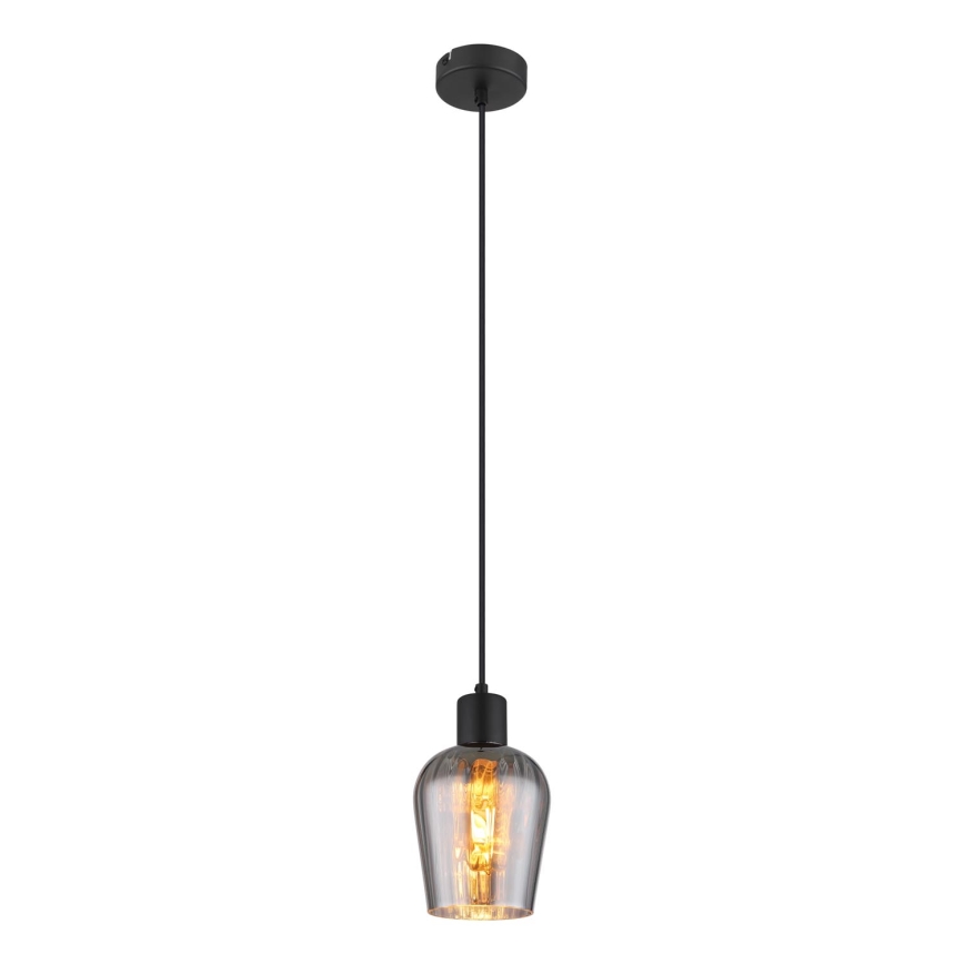 Globo - Lestenec na vrvici 1xE27/40W/230V pr. 13,5 cm črna