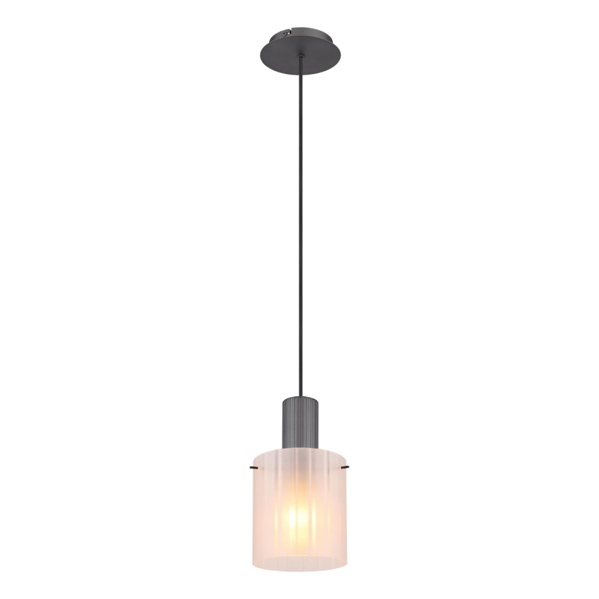 Globo - Lestenec na vrvici 1xE27/40W/230V pr. 18 cm bela