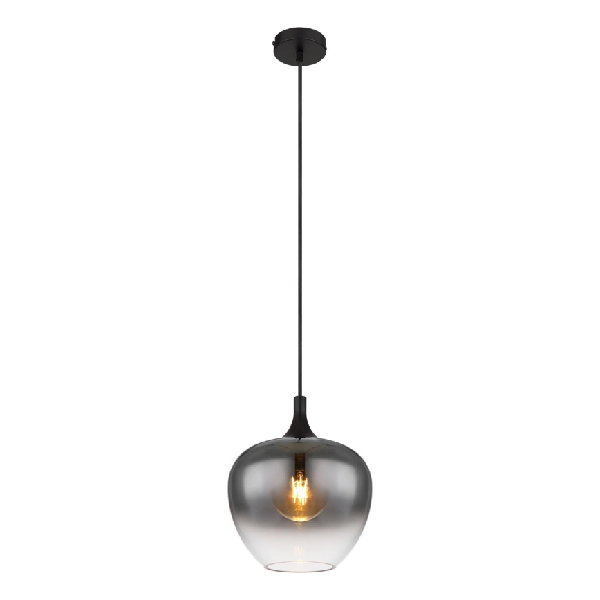 Globo - Lestenec na vrvici 1xE27/40W/230V pr. 24 cm črna