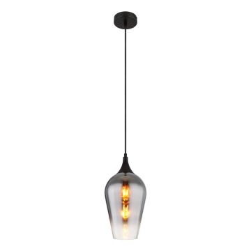 Globo - Lestenec na vrvici 1xE27/60W/230V pr. 18 cm črna