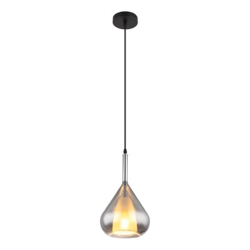 Globo - Lestenec na vrvici 1xE27/60W/230V pr. 20 cm črna