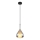 Globo - Lestenec na vrvici 1xE27/60W/230V pr. 20 cm črna