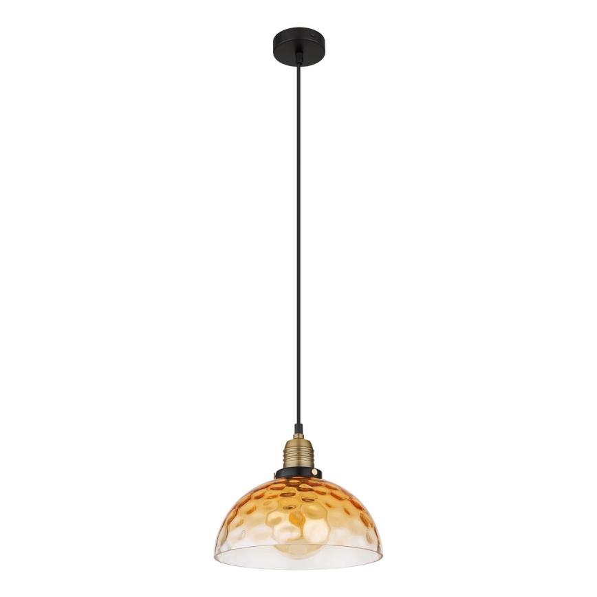 Globo - Lestenec na vrvici 1xE27/60W/230V pr. 25 cm oranžna