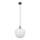 Globo - Lestenec na vrvici 1xE27/60W/230V pr. 29 cm bela/rjava