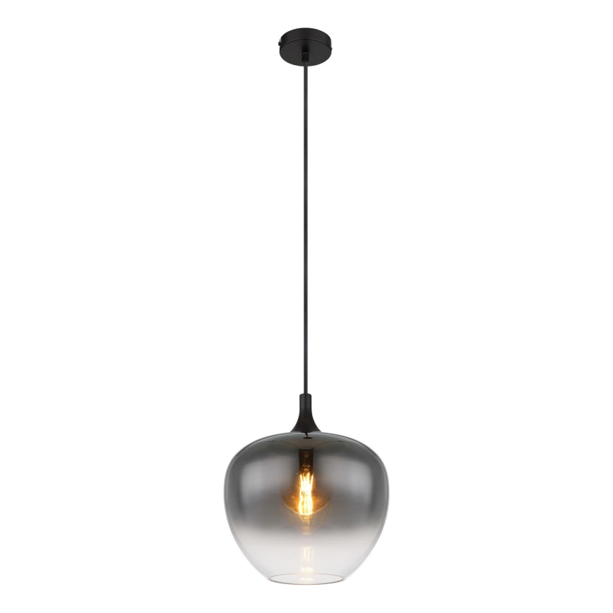 Globo - Lestenec na vrvici 1xE27/60W/230V pr. 29 cm črna