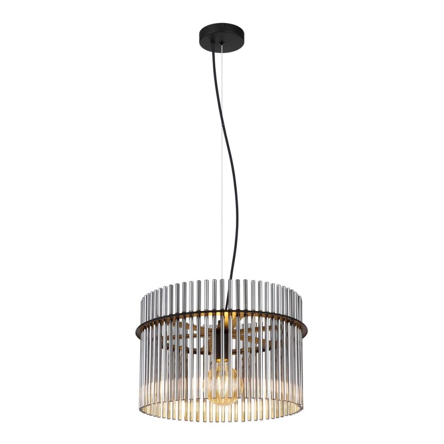 Globo - Lestenec na vrvici 1xE27/60W/230V pr. 40 cm črna