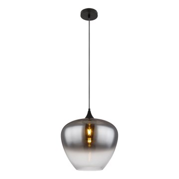 Globo - Lestenec na vrvici 1xE27/60W/230V pr. 40 cm črna
